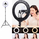 Wholesale 14 inch Selfie Ring Light with 3 Cell Phone Holder, Remote Controller for Live Stream, Makeup, YouTube Video, Photography TikTok, & More Compatible with Universal Phone (No Stand）(Black)